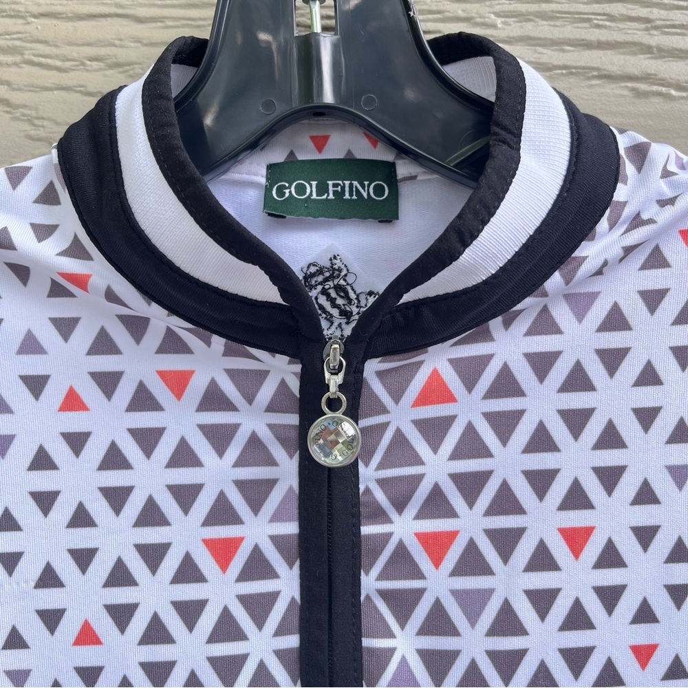 Golfino Women XS/S Printed Techno Stretch‎ Toyer LS Zip Golf Activewear 1330224 - Picture 5 of 11